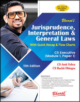 Bharat’s Jurisprudence, Interpretation & General Laws book for CS Executive (2022 Syllabus) by CS Amit Vohra, CS Rachit Dhingra